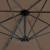Umbrelă suspendată cu stâlp din aluminiu, gri taupe, 300 cm, 2 image