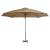 Umbrelă suspendată cu stâlp din aluminiu, gri taupe, 300 cm, 3 image