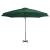 Umbrelă suspendată cu stâlp din aluminiu, verde, 300 cm, 3 image