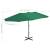 Umbrelă de soare de exterior, stâlp aluminiu, verde, 460x270 cm, 8 image