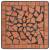Masă laterală cu mozaic, cărămiziu, ceramică, 5 image
