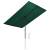 Umbrelă de soare de exterior, stâlp aluminiu, verde, 180x130 cm, 2 image