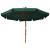 Umbrelă de soare de exterior, stâlp din lemn, verde, 330 cm, 3 image