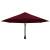 Umbrelă de soare de perete, stâlp metalic, roșu vișiniu, 300cm, 4 image