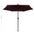 Umbrelă de soare, led-uri și stâlp aluminiu, bordo, 270 cm, 6 image