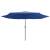 Umbrelă de soare de exterior, stâlp metalic, azuriu, 400 cm, 3 image