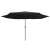 Umbrelă de soare de exterior, stâlp metalic, negru, 400 cm, 3 image