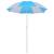 Umbrelă de plajă adăpost, albastru și alb, 180 cm, țesătură, 3 image