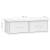 Raft de perete cu sertare, alb extralucios, 60x26x18,5 cm, pal, 7 image