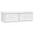 Raft de perete cu sertare, alb extralucios, 60x26x18,5 cm, pal, 2 image
