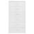 Servantă cu 6 sertare, alb extralucios, 50x34x96 cm, pal, 4 image