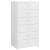 Servantă cu 6 sertare, alb extralucios, 50x34x96 cm, pal, 2 image