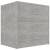 Noptiere, 2 buc., gri beton, 40 x 30 x 40  cm, pal, 4 image