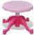 Orgă pentru copii cu scaun/microfon, 37 clape, roz, 7 image