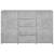 Servantă, gri beton, 120 x 35,5 x 75 cm, pal, 6 image