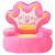 Scaun din pluș pentru copii, princess, roz, 3 image