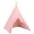 Cort de copii teepee cu geantă, roz, 120x120x150 cm, piersică, 3 image