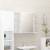Dulap de baie cu oglindă, alb extralucios, 80x20,5x64 cm, pal