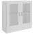 Dulap cu vitrină, alb, 82,5 x 30,5 x 80 cm, pal, 2 image