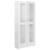Dulap cu vitrină, alb extralucios, 82,5 x 30,5 x 185,5 cm, pal, 2 image