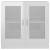Dulap cu vitrină, alb extralucios, 82,5 x 30,5 x 80 cm, pal, 6 image