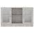 Dulap cu vitrină, gri beton, 120 x 30,5 x 70 cm, pal, 6 image