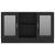 Dulap cu vitrină, negru, 120 x 30,5 x 70 cm, pal, 6 image