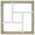 Raft de perete, alb și stejar sonoma, 45,1x16x45,1 cm, pal, 4 image