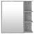 Dulap de baie cu oglindă, gri beton, 62,5 x 20,5 x 64 cm, pal, 7 image