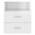 Noptiere, 2 buc., alb extralucios, 50x32x60 cm, 7 image