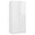 Șifonier, alb extralucios, 82,5x51,5x180 cm, pal, 5 image