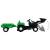 Tractor copii cu pedale, remorcă şi încărcător, verde și negru, 4 image