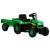 Tractor pentru copii, cu pedale & remorcă, verde și negru