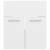 Dulap de chiuvetă, alb extralucios, 41x38,5x46 cm, pal, 5 image