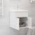 Dulap de chiuvetă, alb extralucios, 41x38,5x46 cm, pal, 4 image