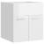 Dulap de chiuvetă, alb extralucios, 41x38,5x46 cm, pal, 2 image