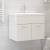 Dulap de chiuvetă, alb extralucios, 60x38,5x46 cm, pal