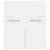 Mască de chiuvetă, alb, 41x38,5x46 cm, pal, 5 image