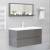 Oglindă de baie, gri extralucios, 90 x 10,5 x 37 cm, pal, 4 image