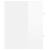 Dulap de chiuvetă, alb extralucios, 41x38,5x48 cm, pal, 6 image