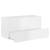 Dulap de chiuvetă, alb extralucios, 90x38,5x45 cm, pal, 4 image