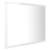 Oglindă de baie cu led, alb extralucios, 60x8,5x37 cm, pal, 7 image