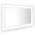 Oglindă de baie cu led, alb extralucios, 80x8,5x37 cm, pal, 2 image
