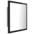 Oglindă de baie cu led, negru extralucios, 40x8,5x37 cm, pal, 8 image