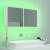 Dulap de baie cu oglindă și led, alb, 100x12x45 cm, 6 image