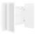 Dulap de baie cu oglindă și led, alb, 60x12x45 cm, 11 image