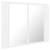 Dulap de baie cu oglindă și led, alb, 60x12x45 cm, 8 image