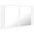 Dulap de baie cu oglindă și led, alb, 80x12x45 cm, 8 image
