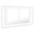 Dulap de baie cu oglindă și led, alb, 90x12x45 cm, 2 image