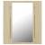 Dulap de baie cu oglindă și led, stejar sonoma, 40x12x45 cm, 9 image